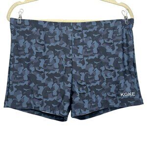 NWT KGKE UPF 50+ Sun Protection Camoflauge Swim Jammers Shorts XL